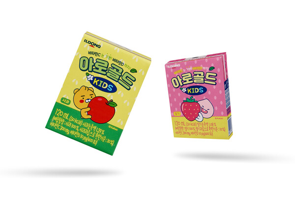 [▲일동제약 어린이 비타민음료 '아로골드 키즈' = ©일동제약]