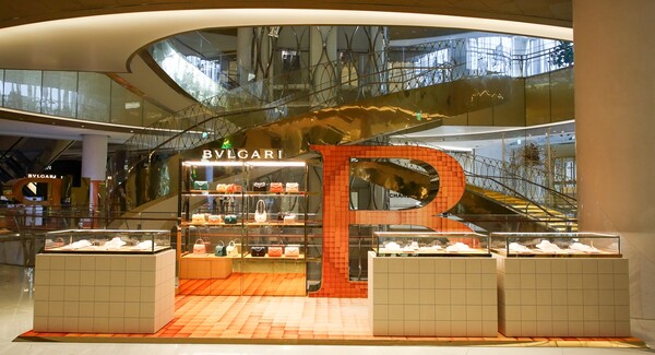 ©AP신문(AP뉴스)/ 이미지 제공 = 롯데쇼핑, ▲롯데백화점 에비뉴엘 월드타워점 불가리 팝업 매장 전경