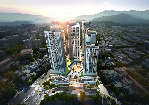 사진설명 = 한화 포레나 미아 조감도 