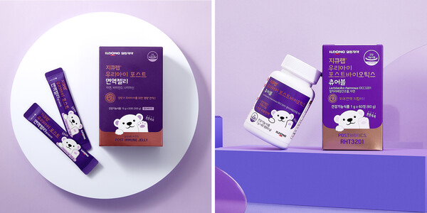 ©AP신문(AP뉴스)/ 이미지 제공 = 일동제약 ▲‘지큐랩 우리아이 포스트바이오틱스’ 2종