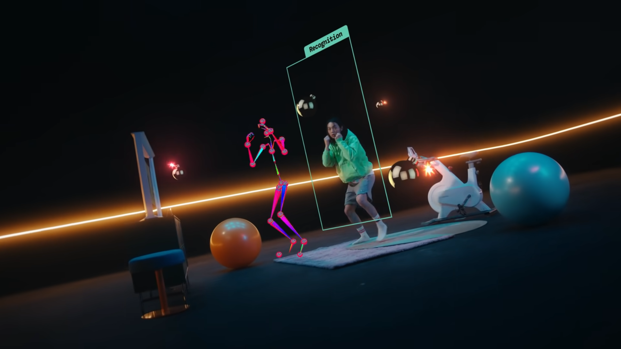 AI 집사를 화려한 시각 효과로 표현했다. 사진 신한금융그룹 기발한 프로덕션 유튜브