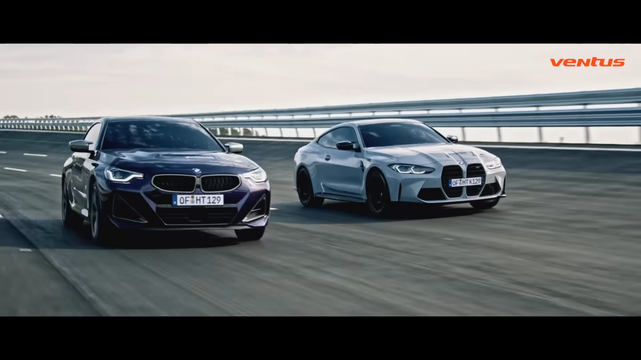 AP신문 광고평론 No. 600 질주하는 두 자동차의 모습. 자동차 광고로 보일 수 있다는 우려도 존재한다. 사진 한국타이어 유튜브 캡처