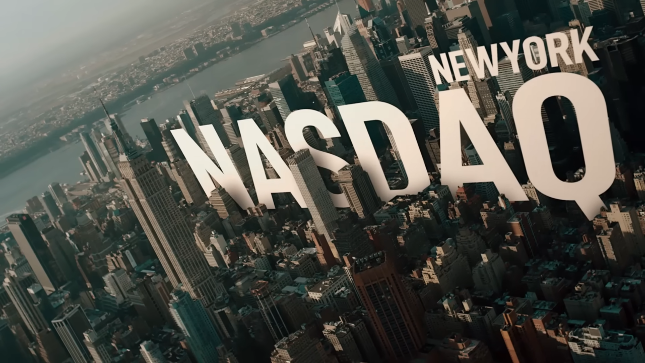 [AP신문 광고평론 No.669] 커다란 타이포그라피로 금융 대표 도시들을 호명한다. 사진 신한투자증권 유튜브 캡처 ⓒAP신문