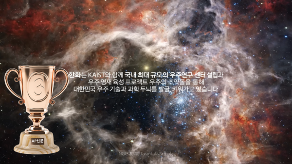 2022년 AP신문 광고평론 그룹 부문 종합 평점 3위 한화그룹 기업PR ⓒAP신문(AP뉴스)