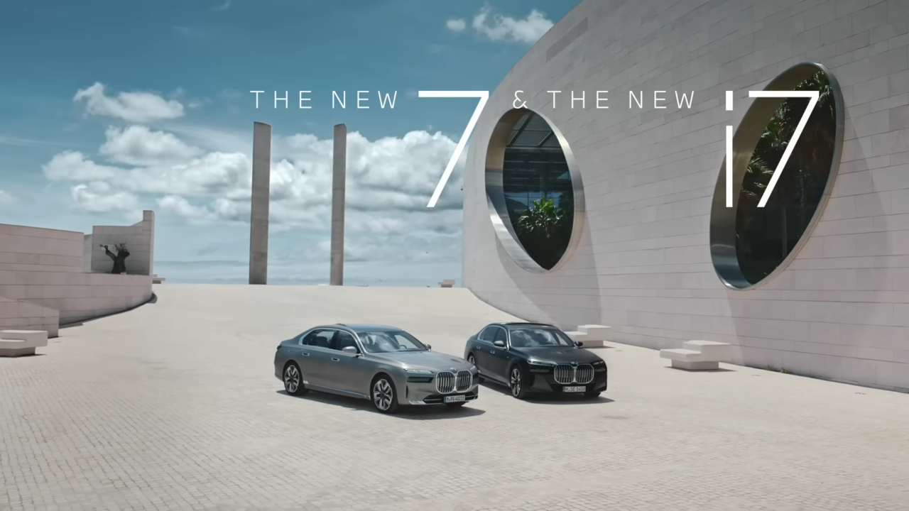 [AP신문 광고평론 No.740]  BMW의 The new 7과 The new i7. 사진 BMW Korea 유튜브 캡처 ⓒAP신문