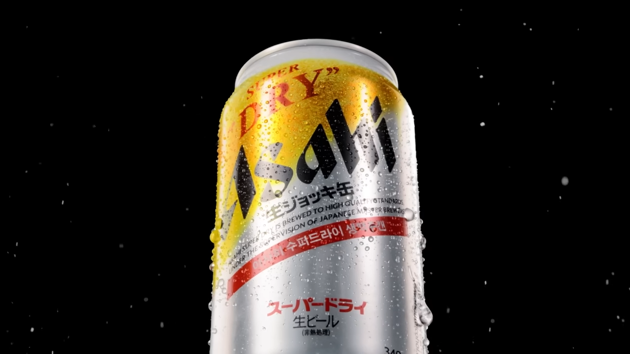 [AP신문 광고평론 No.841]  국내 정식 출시돼 품귀 현상을 빚고 있는 아사히 수퍼드라이 생맥주캔. 사진 아사히 유튜브 캡처 ⓒAP신문(AP뉴스)