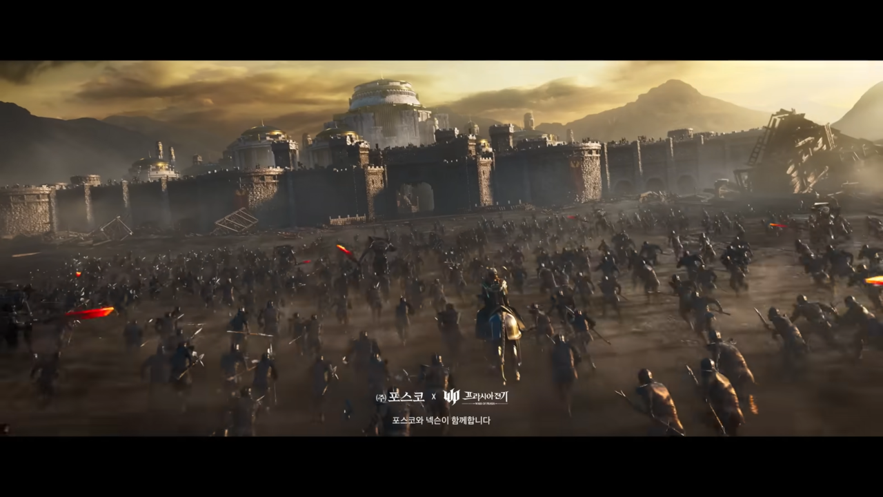 [AP신문 광고평론 No.870] 병사들이 말을 타고 달리고 있다. 사진 포스코TV 유튜브 캡처 ⓒAP신문(AP뉴스)