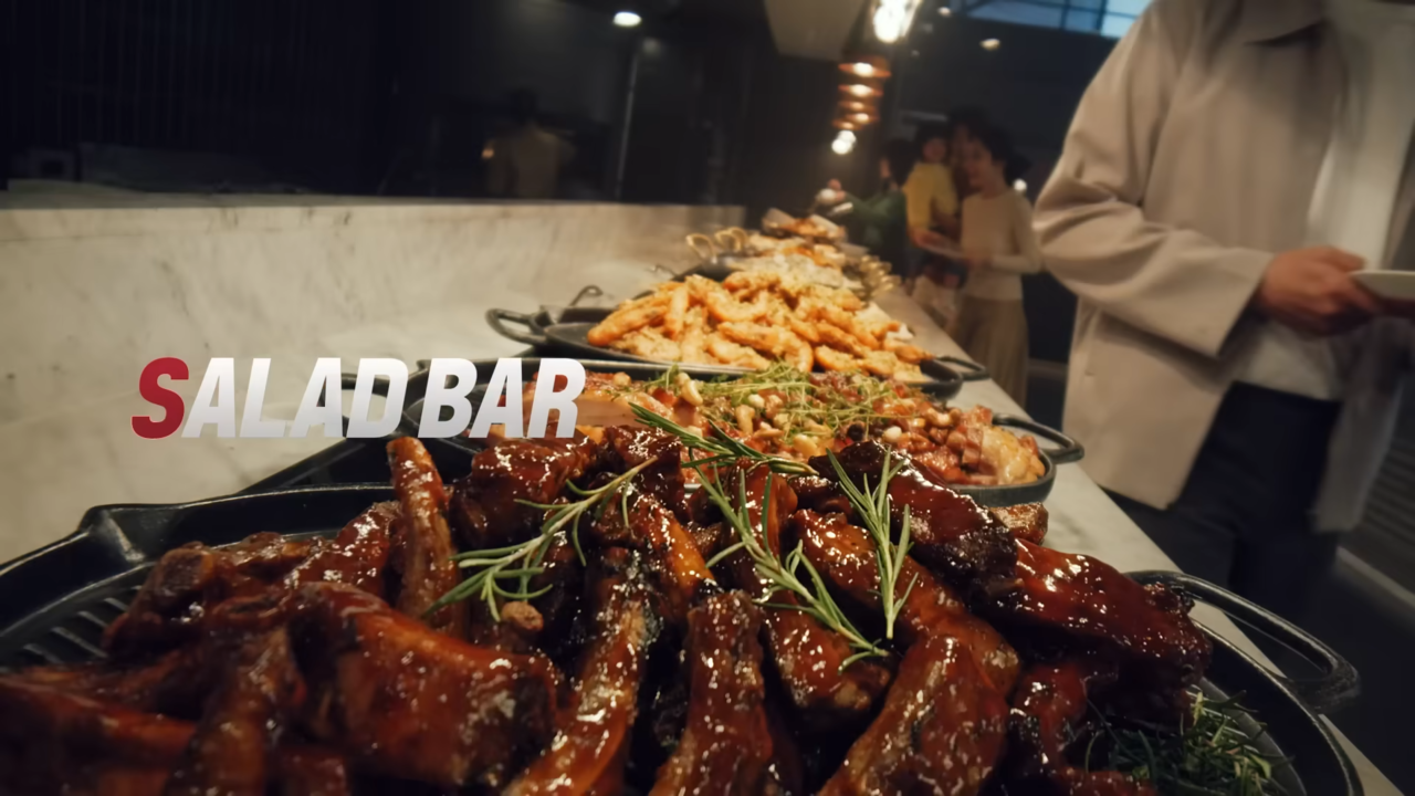 [AP신문 광고평론 No.921] 빕스의 샐러드바. 사진 빕스 유튜브 캡처 ⓒAP신문(AP뉴스)