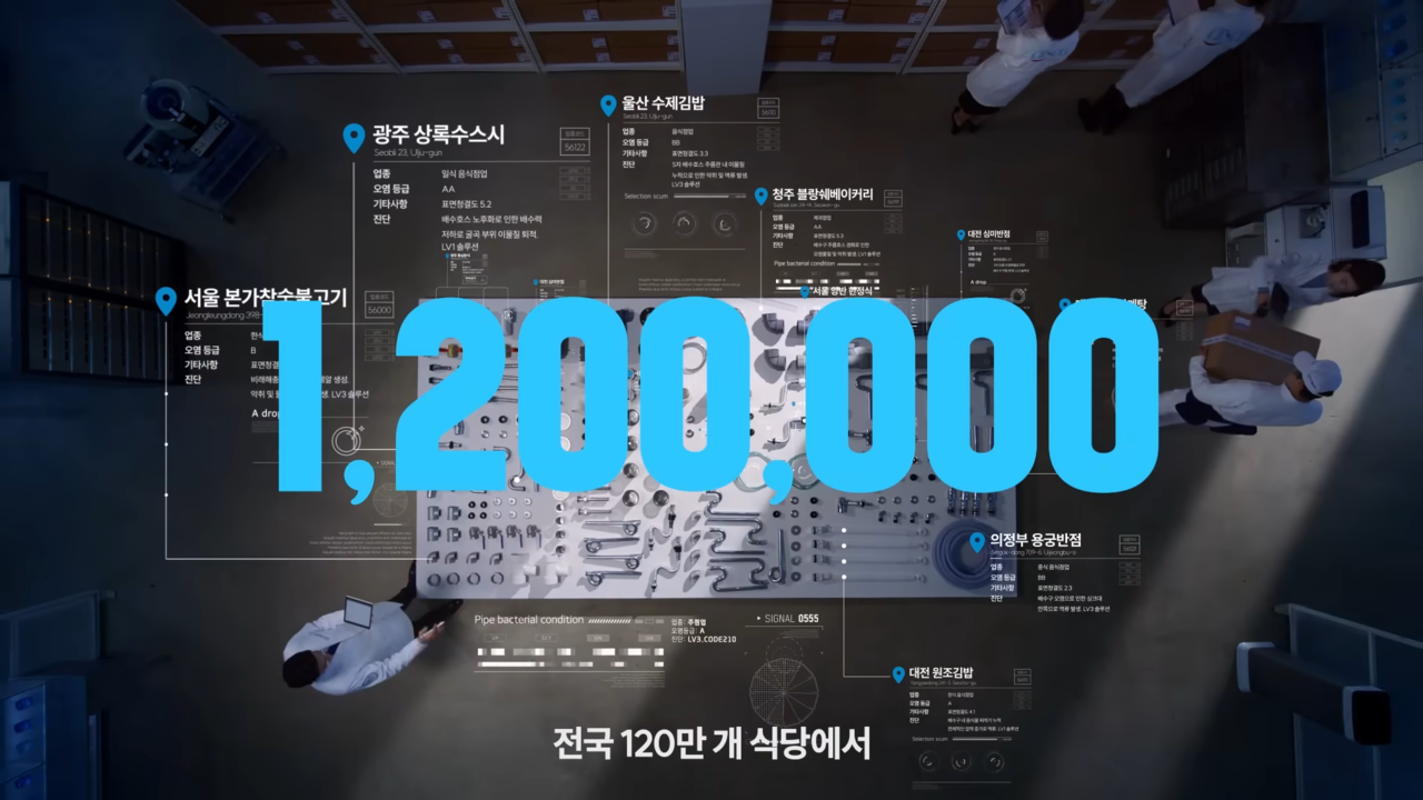 [AP신문 광고평론 No.927]  120만개의 배수관을 수집했다는 것을 강조했다. 사진 세스코 유튜브 캡처 ⓒAP신문(AP뉴스)