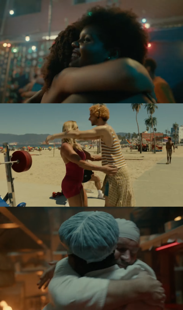 [AP신문 광고평론 No.1076] ​​​​​​​서로 포용하는 다양한 인종의 사람들. 사진 코카콜라 유튜브 캡처ⓒAP신문(AP뉴스)