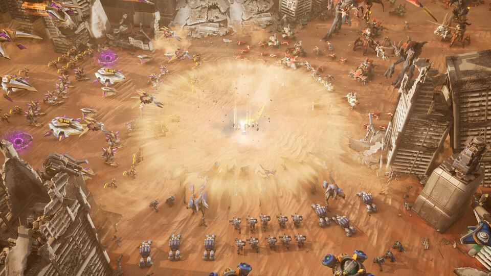 ©AP신문(AP뉴스)/ 이미지 제공 = 카카오게임즈 ▲대규모 접전을 앞둔 ‘뱅가드’, ‘인퍼널’, ‘셀레스철’ 군단