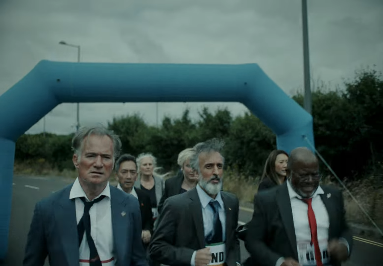 [AP신문 광고평론 No.1119]  ​​​​​​​마라톤에 참여 중인 각국 대표 인물들. 사진 그린피스 유튜브 캡처ⓒAP신문(AP뉴스)