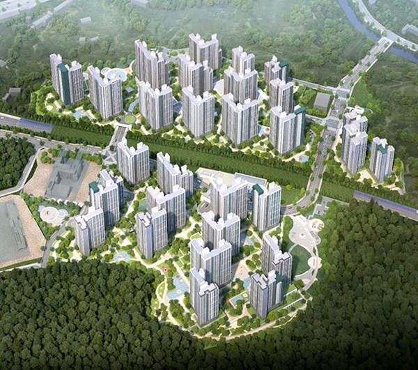 사진 = 용인 푸르지오 원클러스터 1단지 조감도 