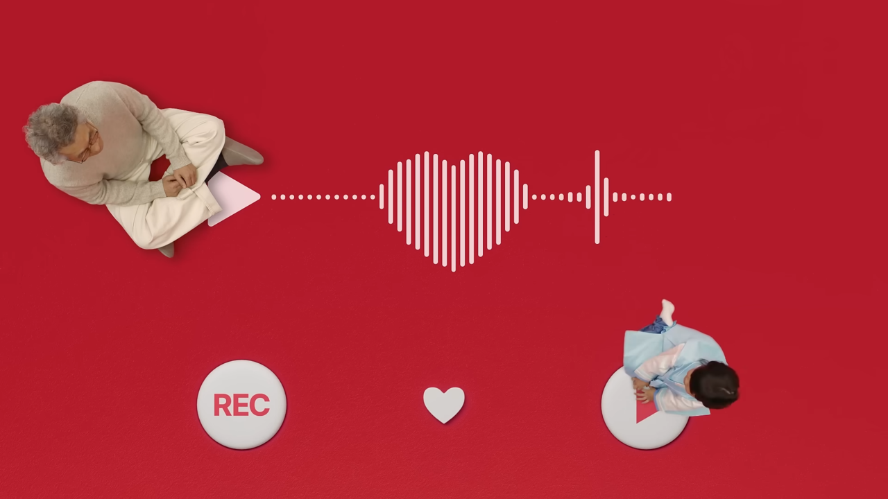 [AP신문 광고평론 No.1204]  ​​​​​​​정관장을 상징하는 빨간색과, 음성 메시지를 상징하는 그래픽을 활용했다. 사진 정관장TV 유튜브 캡처ⓒAP신문(AP뉴스)