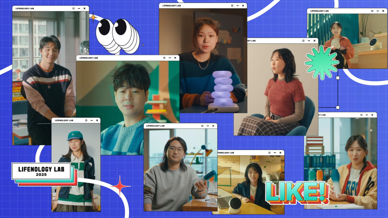 [AP신문 광고평론 No.1221]  ​​​​​​​화려한 팝아트적 그래픽을 곳곳에 활용했다. 사진 삼성생명 유튜브 캡처ⓒAP신문(AP뉴스)