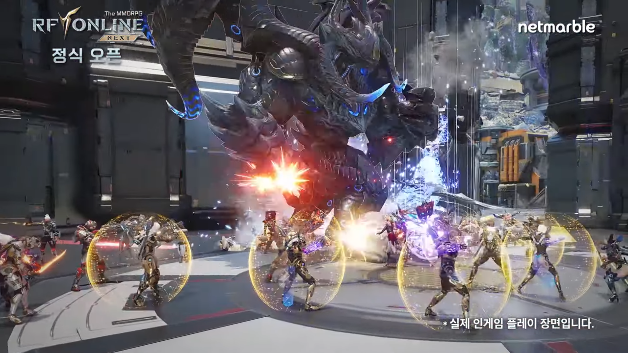 [AP신문 광고평론 No.1247]  ​​​​​​​실제 게임 재생 장면을 중심으로 전개된다. 사진 RF 온라인 넥스트 유튜브 캡처ⓒAP신문(AP뉴스)