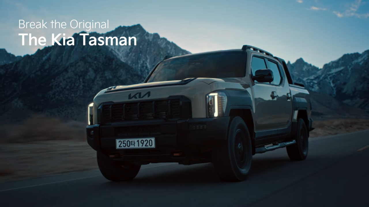 [AP신문 광고평론 No.1253] 기아가 브랜드 최초로 출시한 정통 픽업트럭 '더 기아 타스만. 사진 기아 코리아 유튜브 캡처ⓒAP신문(AP뉴스)