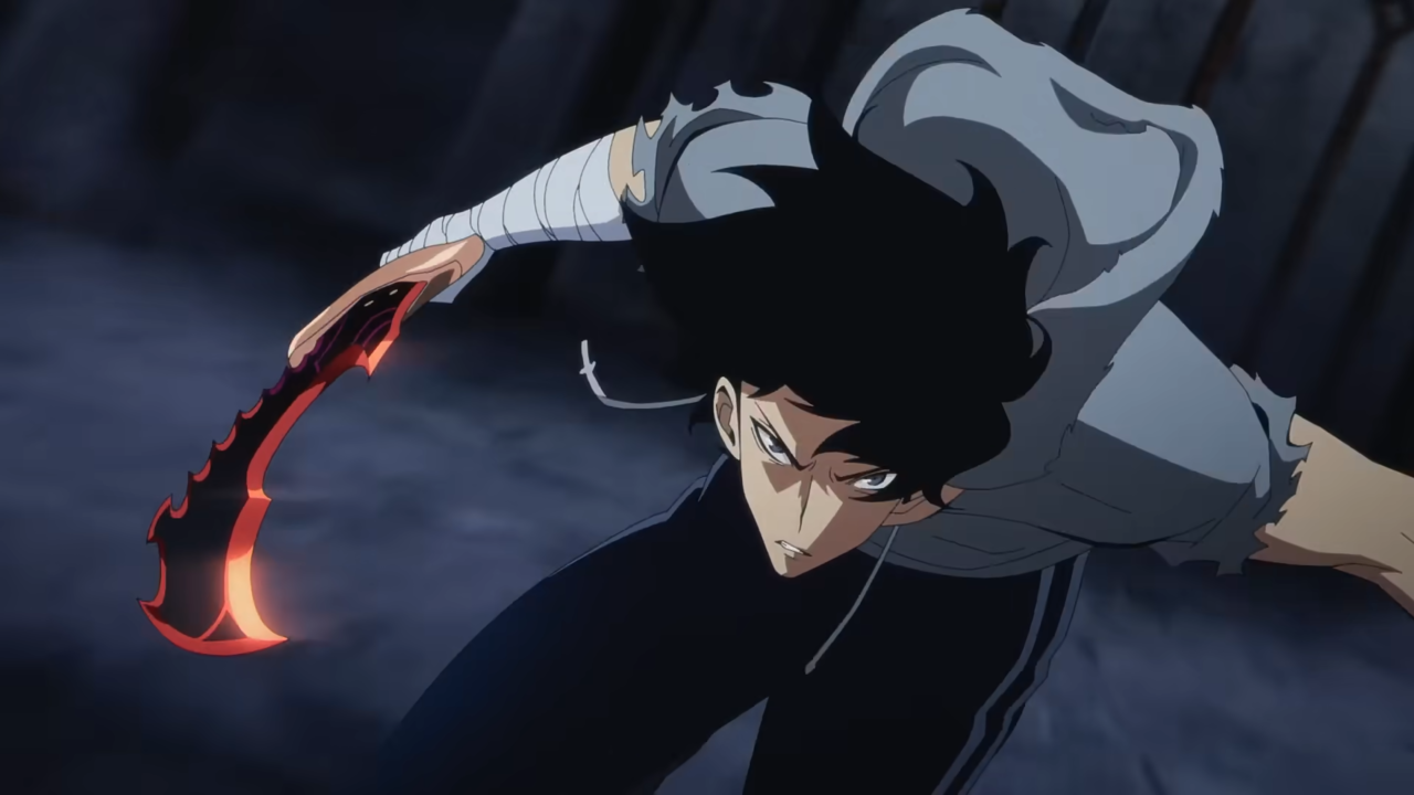 [AP신문 광고평론 No.1268]  ​​​​​​​'나 혼자만 레벨업' 애니메이션 속 나이트 킬러. 사진 포스코 유튜브 캡처ⓒAP신문(AP뉴스)