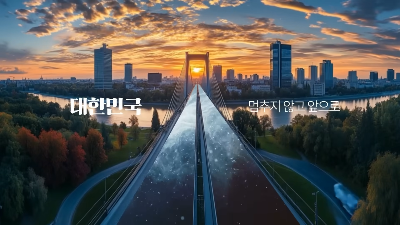 더불어민주당 이재명 대선 후보 TV광고 '제3의 도약'의 한 장면. 사진 이재명 유튜브 채널 캡처ⓒAP신문(AP뉴스)