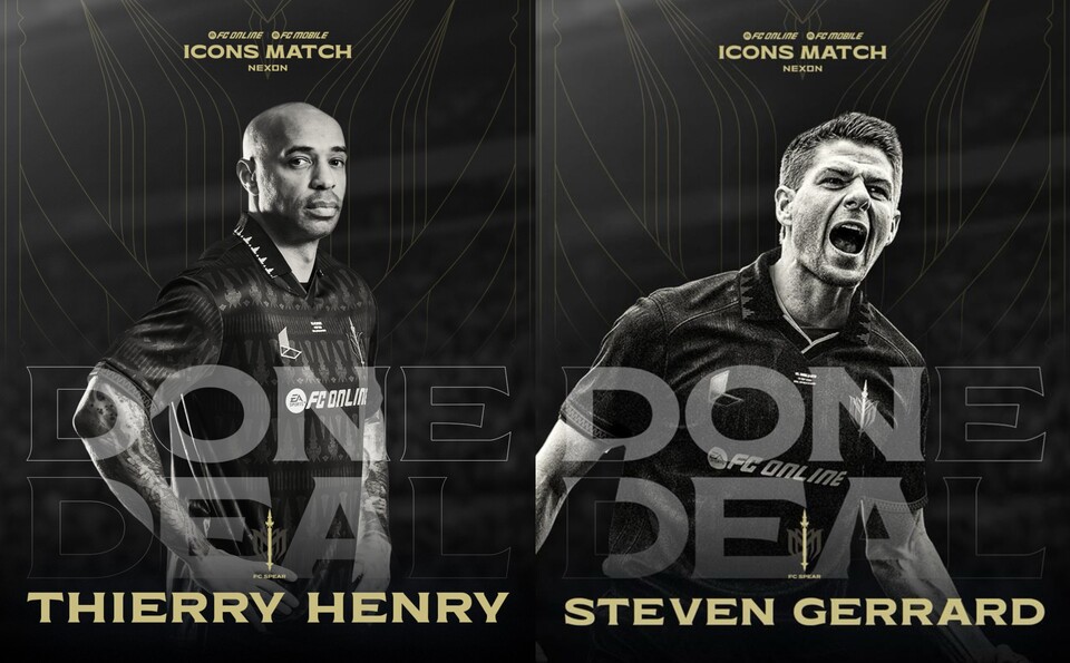 ⓒAP신문(AP뉴스)/ 이미지 제공 = 넥슨 ▲‘티메리 앙리’(왼쪽)와 ‘스티븐 제라드’