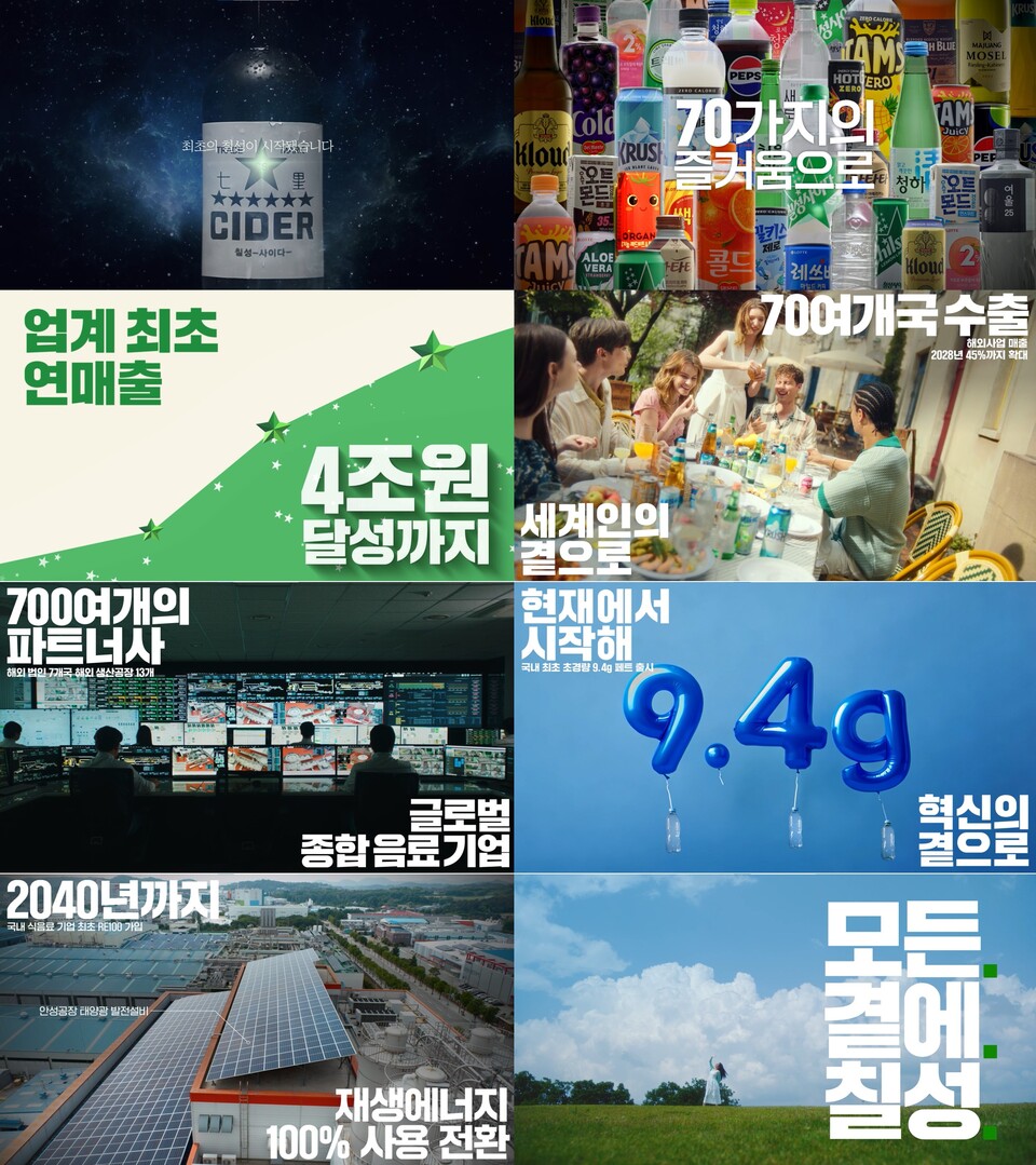 ©AP신문(AP뉴스)/ 이미지 제공 = 롯데칠성음료 ▲ 롯데칠성음료 기업홍보영상 이미지