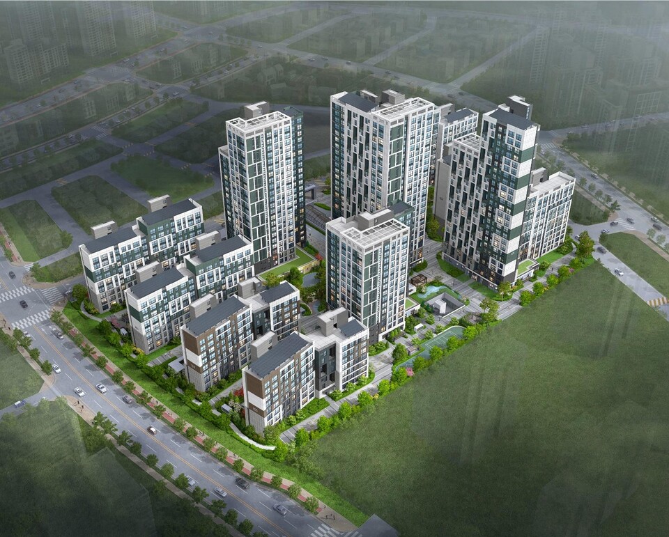 ©AP신문(AP뉴스)/이미지 제공 = LH ▲시흥하중지구 A-4블록 단지 조감도