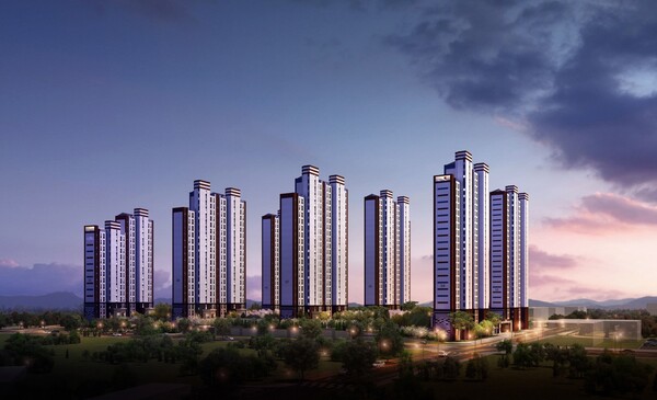 사진 = 금성백조, ‘안성 아양 금성백조 예미지’ 주경 투시도