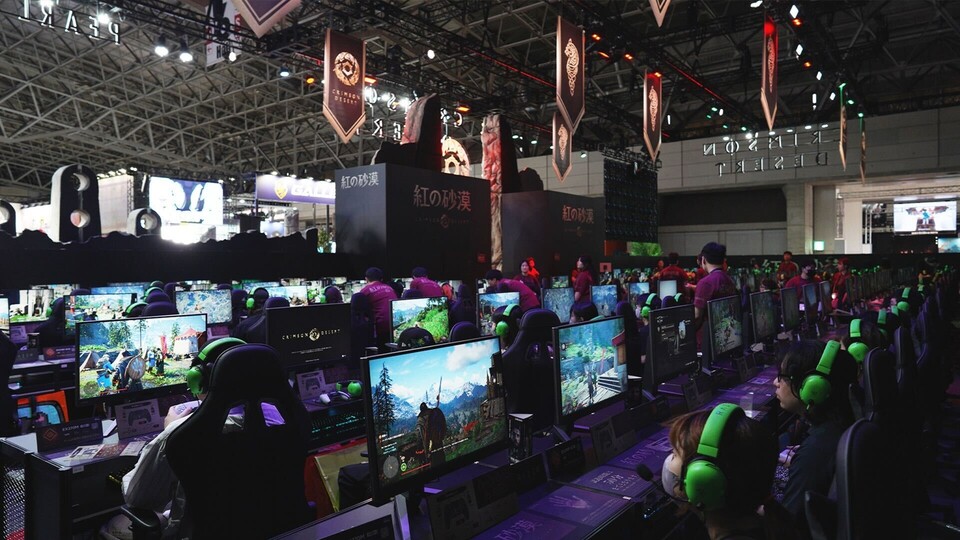 ⓒAP신문(AP뉴스)/이미지 제공 = 펄어비스 ▲도쿄게임  ’붉은사막‘ 시연 현장