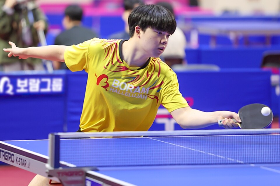 ©AP신문(AP뉴스)/이미지 제공 = 보람그룹 ▲보람할렐루야탁구단 장성일 선수.