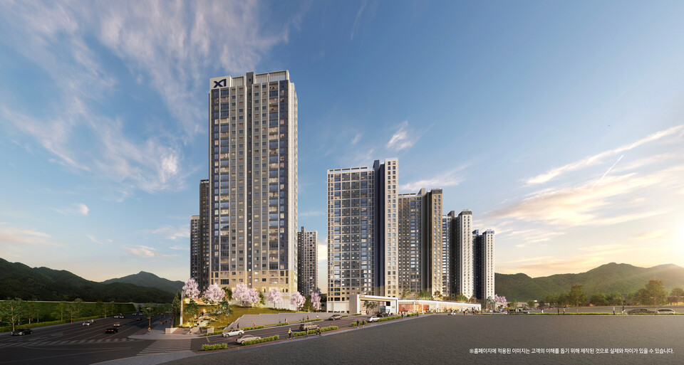 ©AP신문(AP뉴스)/이미지 제공 = GS건설 ▲'북오산자이 리버블시티' 투시도