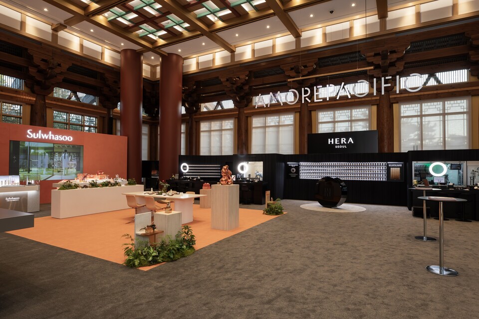 ©AP신문(AP뉴스)/이미지 제공 = 아모레퍼시픽 ▲아모레퍼시픽 행사장 부스 전경
