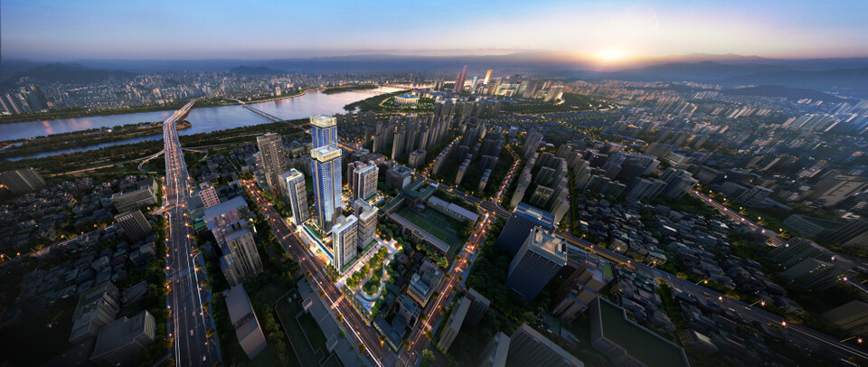 ©AP신문(AP뉴스)/이미지 제공 = 대우건설 ▲영등포 유원제일2차 재건축, ‘파로 써밋 49’ 조감도