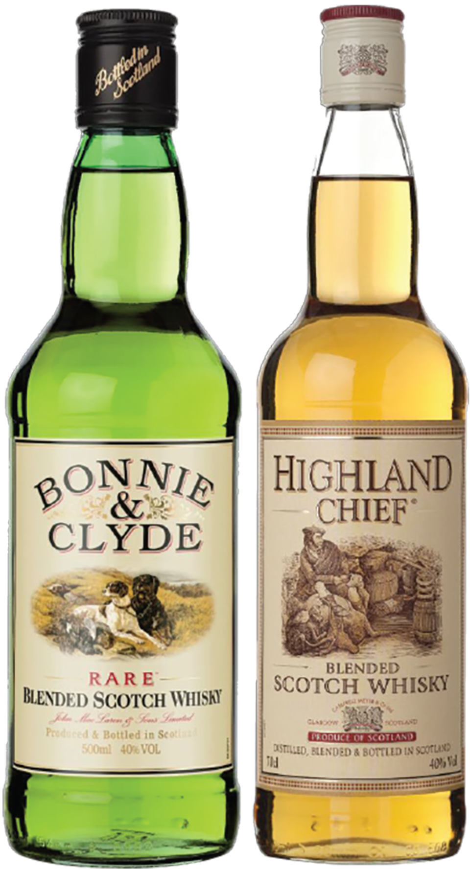 ©AP신문(AP뉴스)/ 이미지 제공 = 하이트진로 ▲ (왼쪽부터) 보니 앤 클라이드, 하이랜드 치프