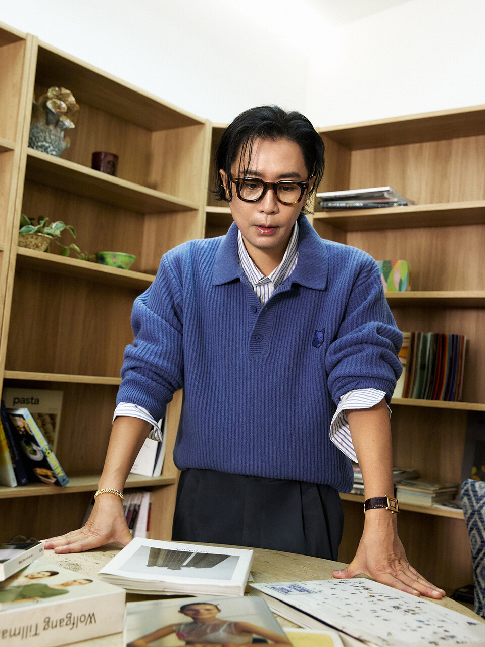 ©AP신문(AP뉴스)/이미지 제공 = 삼성물산 패션부문 ▲메종키츠네는 뮤지션 정재형과 함께 2025년 가을·겨울 시즌의 ‘그레이 폭스 헤드(Grey Fox Head)’ 캠페인을 공개했다.