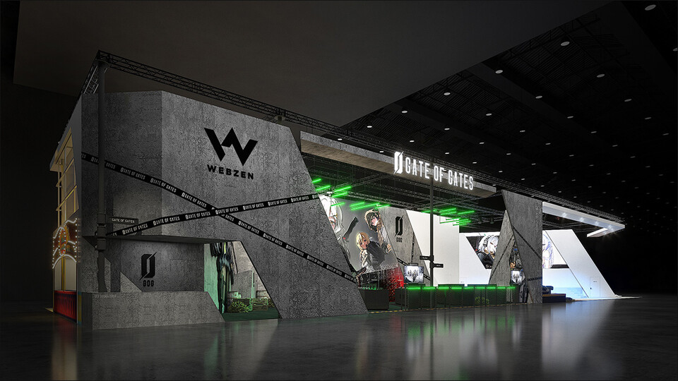 ©AP신문(AP뉴스)/이미지 제공 = 웹젠 ▲'게이트 오브 게이츠' 부스 투시도