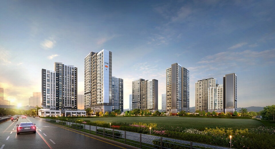 ©AP신문(AP뉴스)/이미지 제공 = DL이앤씨 ▲'e편한세상 내포 에듀플라츠' 투시도