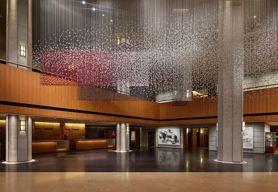 ©AP신문(AP뉴스)/이미지 제공 = 호텔신라 ▲서울신라호텔 연말 로비 전경