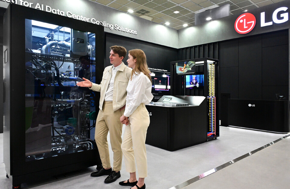 ©AP신문(AP뉴스)/이미지 제공 = LG그룹 ▲LG전자 HVAC 기술력을 토대로 공개한 데이터센터 열관리 설루션인 고효율 액체냉각 솔루션(CDU)