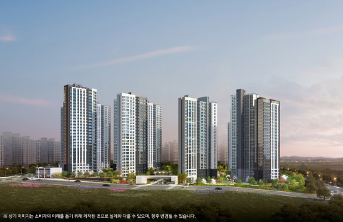 사진 = 두산위브더제니스 센트럴 천안 투시도