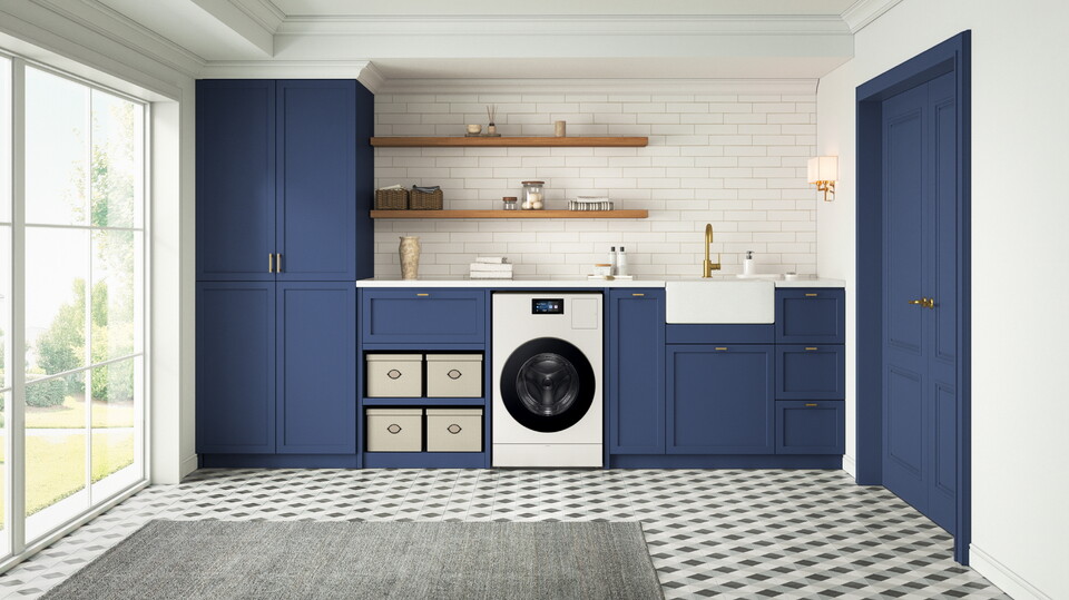 ©AP신문(AP뉴스)/이미지 제공 = 삼성전자 ▲미국 주택 구조에 특화된 벤트 타입 '비스포크 AI 콤보' 세탁건조기