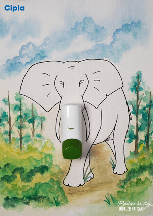 [릴리안기자의 해외광고-인도] 코끼리보다 더 쉽게 숨 쉬는 법 - 뉴스 썸네일 이미지